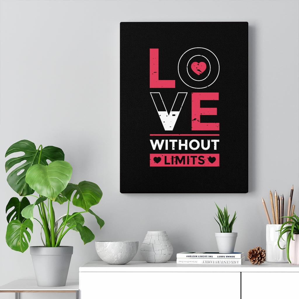 Scripture Walls Inspirational Wall Art Love Without Limits Wall Art Motivation Wall Decor for Home Office Gym Inspiring Success Quote Print Ready to Hang Unframed-Express Your Love Gifts