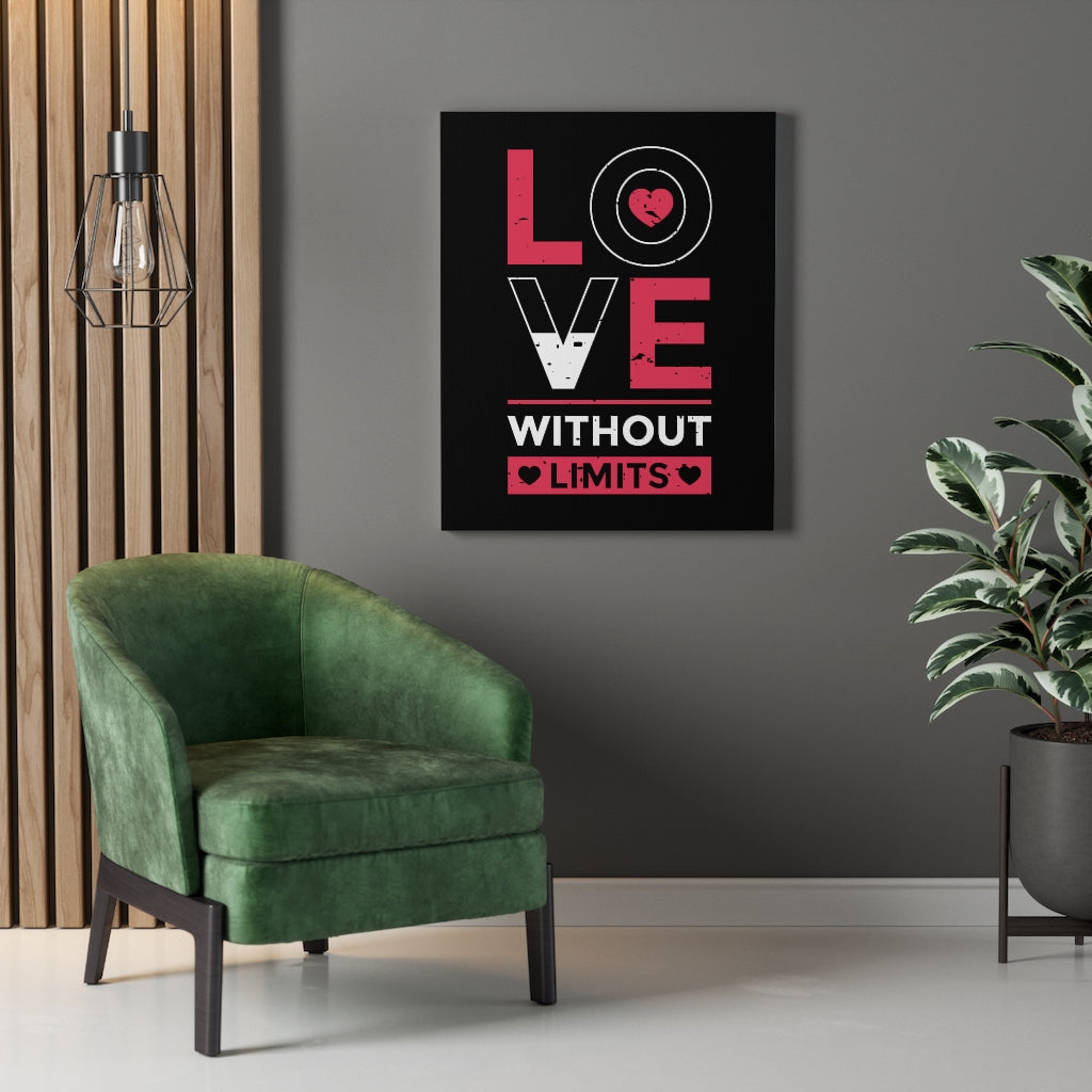 Scripture Walls Inspirational Wall Art Love Without Limits Wall Art Motivation Wall Decor for Home Office Gym Inspiring Success Quote Print Ready to Hang Unframed-Express Your Love Gifts