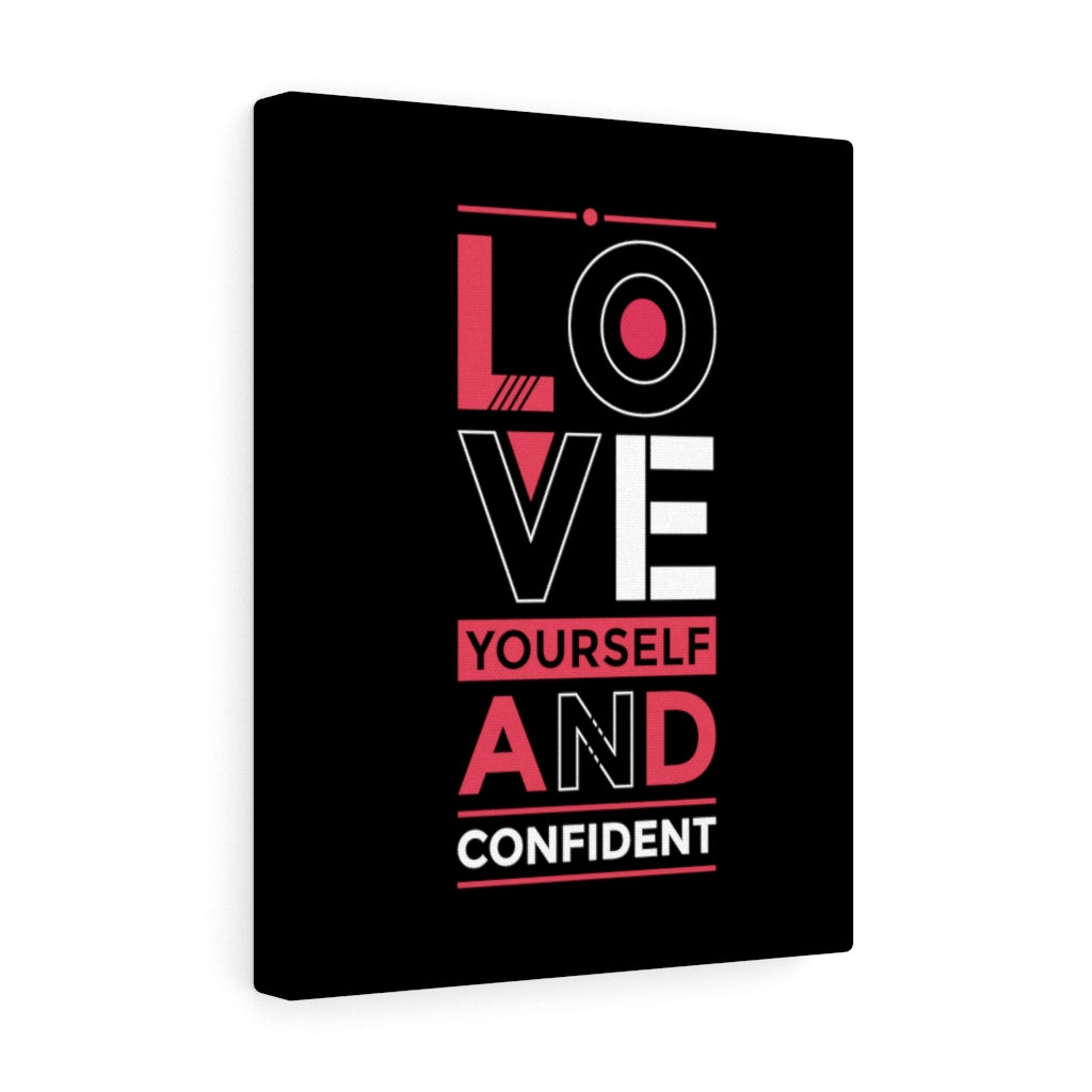 Scripture Walls Inspirational Wall Art Love Yourself And Confident Wall Art Motivation Wall Decor for Home Office Gym Inspiring Success Quote Print Ready to Hang Unframed-Express Your Love Gifts