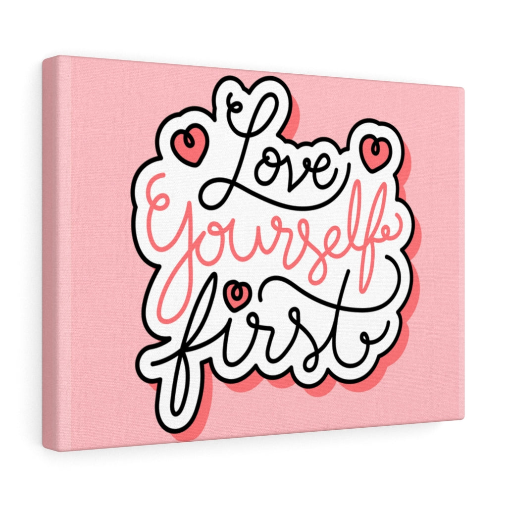 Scripture Walls Inspirational Wall Art Love Yourself First Wall Art Motivational Motto Inspiring Prints Artwork Decor Ready to Hang Unframed-Express Your Love Gifts