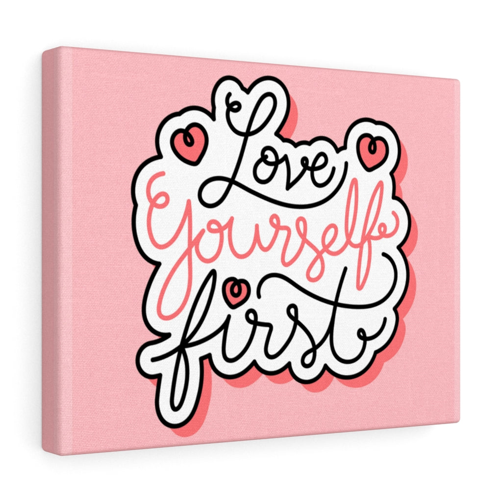 Scripture Walls Inspirational Wall Art Love Yourself First Wall Art Motivational Motto Inspiring Prints Artwork Decor Ready to Hang Unframed-Express Your Love Gifts