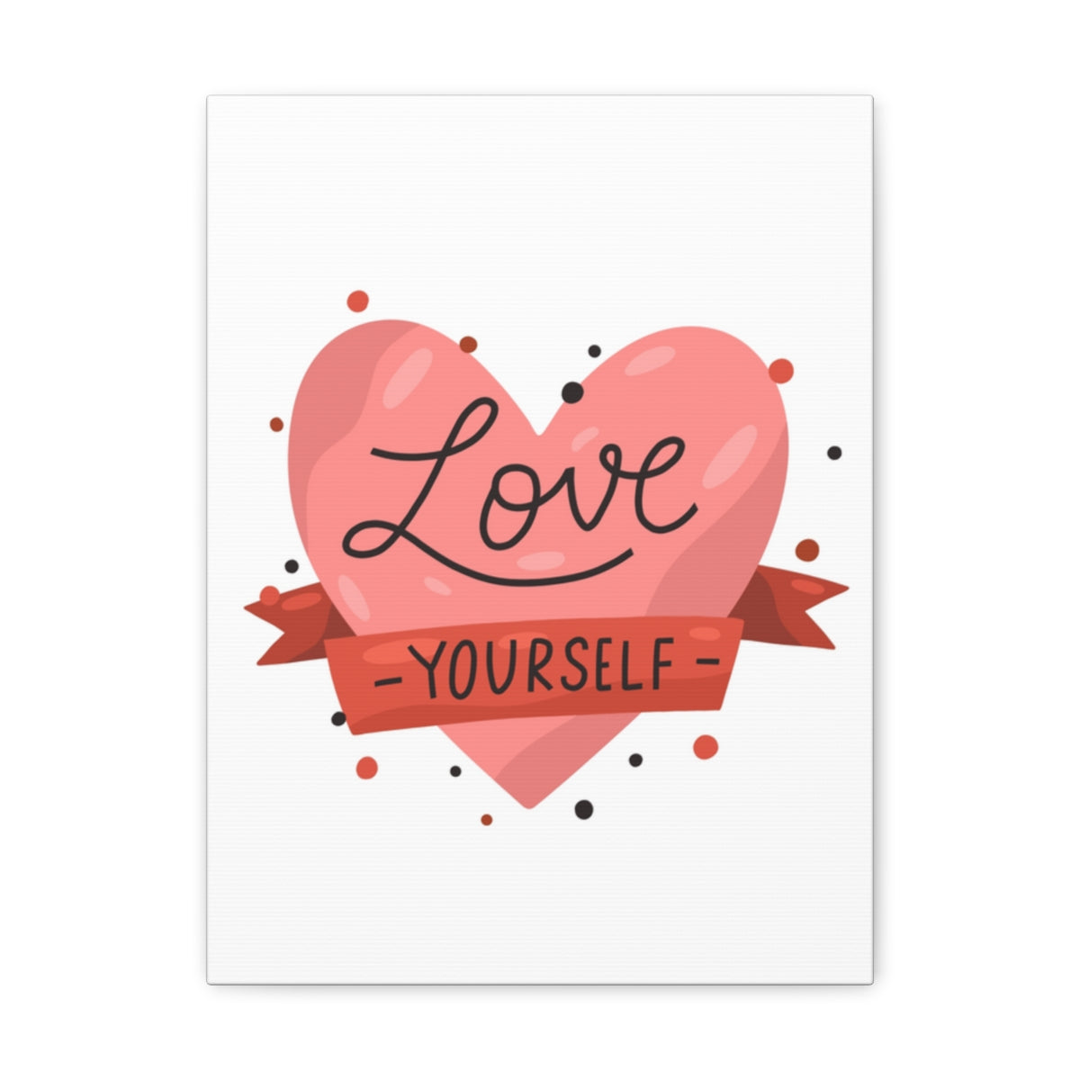 Scripture Walls Inspirational Wall Art Love Yourself Heart Motivation Wall Decor for Home Office Gym Inspiring Success Quote Print Ready to Hang Unframed-Express Your Love Gifts