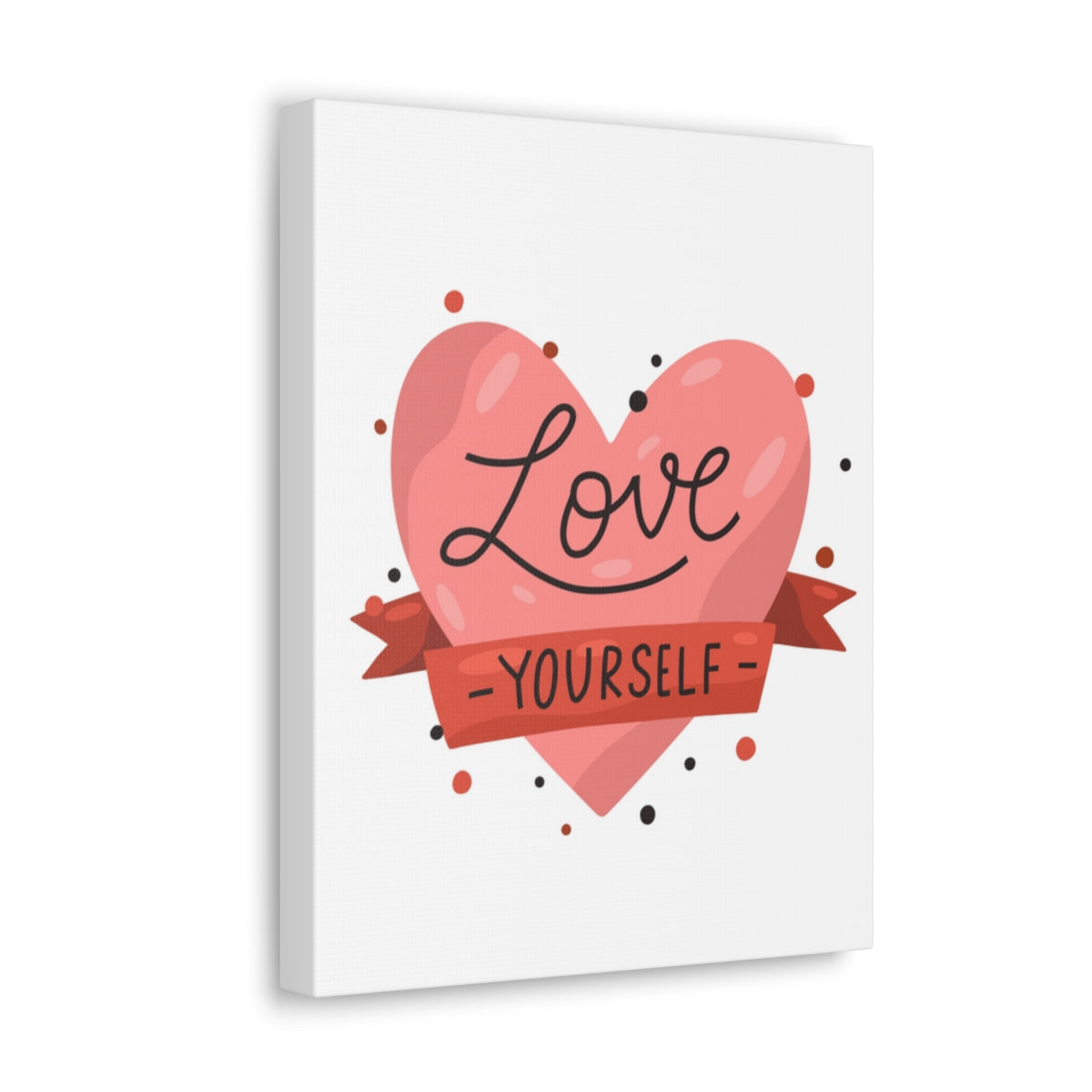 Scripture Walls Inspirational Wall Art Love Yourself Heart Motivation Wall Decor for Home Office Gym Inspiring Success Quote Print Ready to Hang Unframed-Express Your Love Gifts