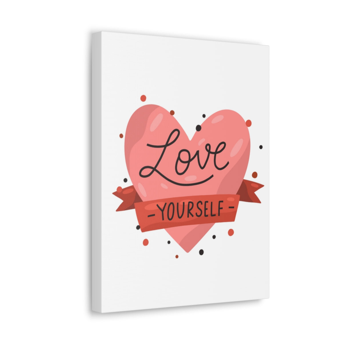 Scripture Walls Inspirational Wall Art Love Yourself Heart Motivation Wall Decor for Home Office Gym Inspiring Success Quote Print Ready to Hang Unframed-Express Your Love Gifts