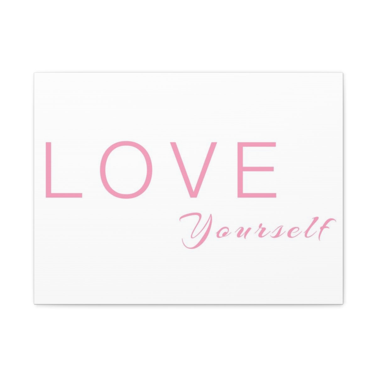 Scripture Walls Inspirational Wall Art Love Yourself Pink Motivation Wall Decor for Home Office Gym Inspiring Success Quote Print Ready to Hang Unframed-Express Your Love Gifts
