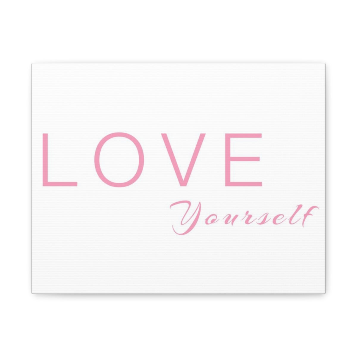 Scripture Walls Inspirational Wall Art Love Yourself Pink Motivation Wall Decor for Home Office Gym Inspiring Success Quote Print Ready to Hang Unframed-Express Your Love Gifts