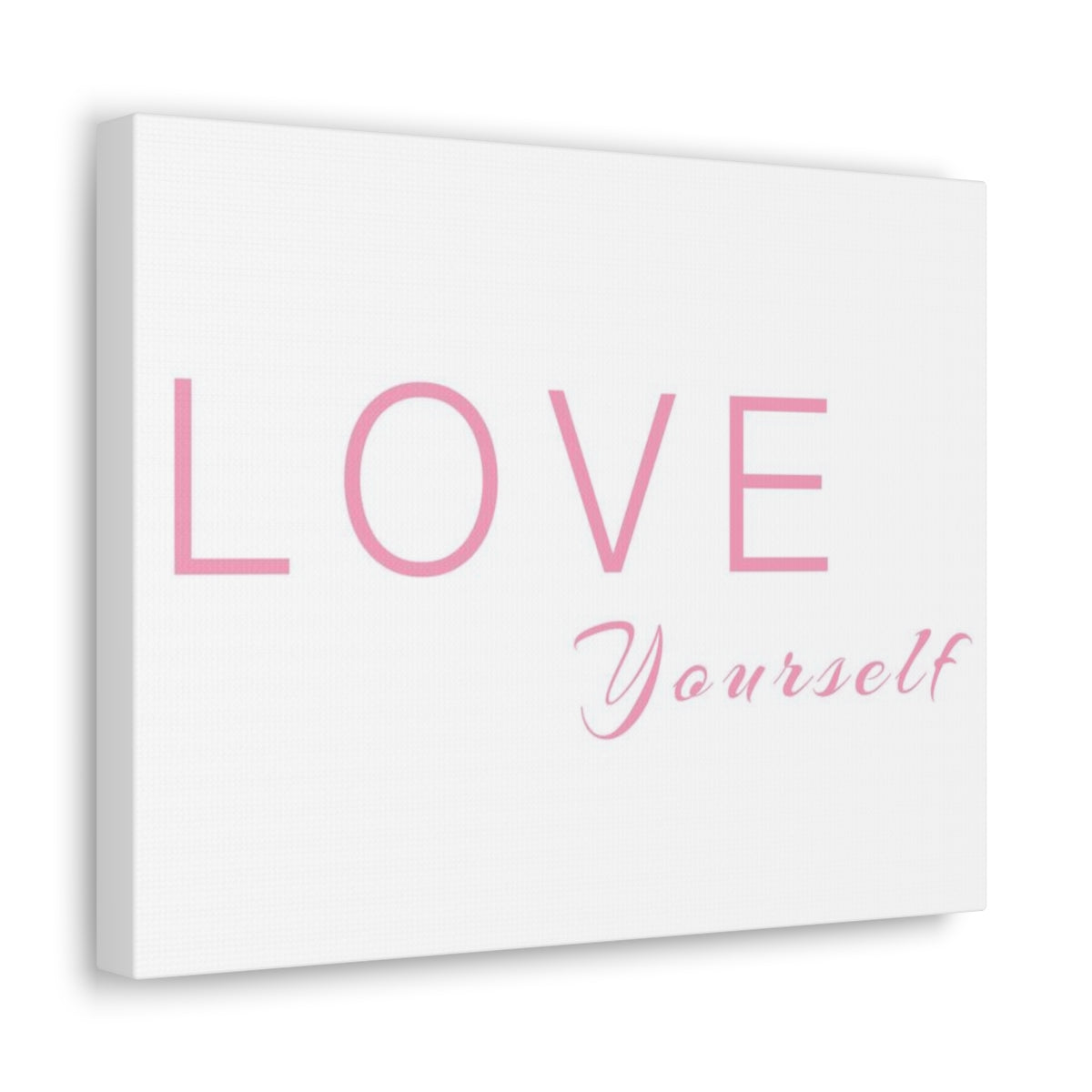 Scripture Walls Inspirational Wall Art Love Yourself Pink Motivation Wall Decor for Home Office Gym Inspiring Success Quote Print Ready to Hang Unframed-Express Your Love Gifts