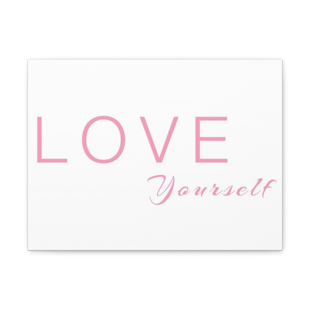 Scripture Walls Inspirational Wall Art Love Yourself Pink Motivation Wall Decor for Home Office Gym Inspiring Success Quote Print Ready to Hang Unframed-Express Your Love Gifts