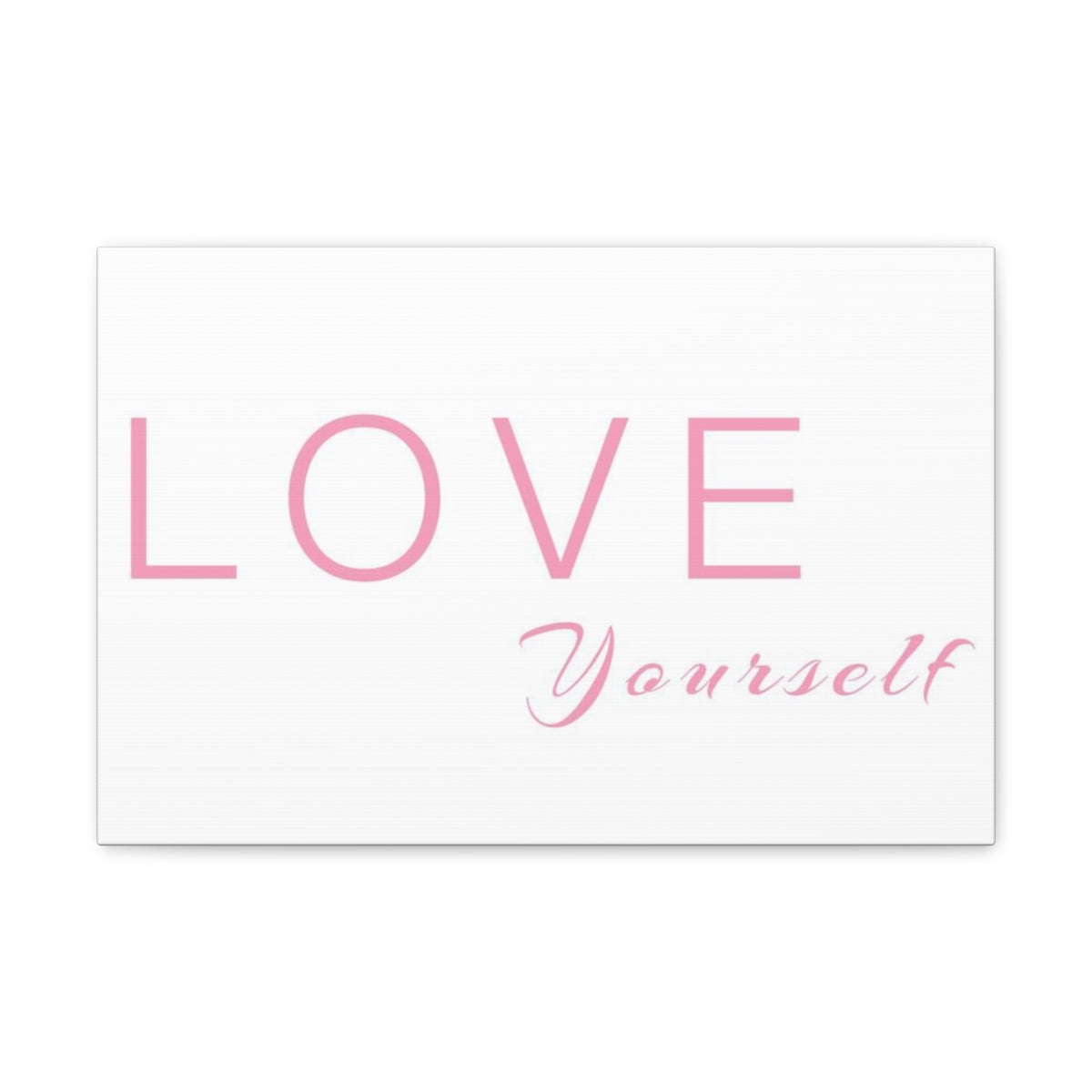 Scripture Walls Inspirational Wall Art Love Yourself Pink Motivation Wall Decor for Home Office Gym Inspiring Success Quote Print Ready to Hang Unframed-Express Your Love Gifts