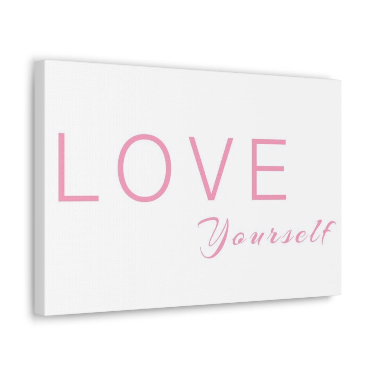 Scripture Walls Inspirational Wall Art Love Yourself Pink Motivation Wall Decor for Home Office Gym Inspiring Success Quote Print Ready to Hang Unframed-Express Your Love Gifts