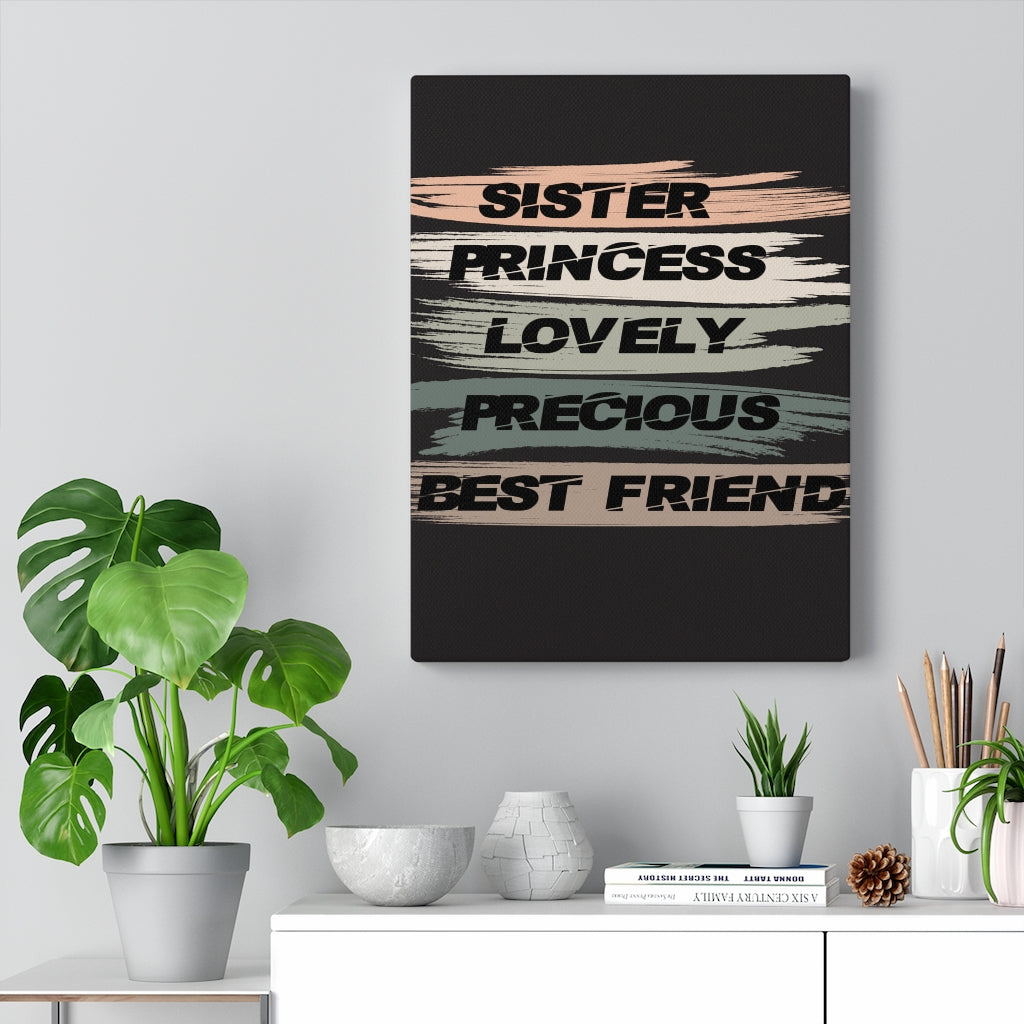 Scripture Walls Inspirational Wall Art Lovely Precious Best Friend Wall Art Motivation Wall Decor for Home Office Gym Inspiring Success Quote Print Ready to Hang Unframed-Express Your Love Gifts