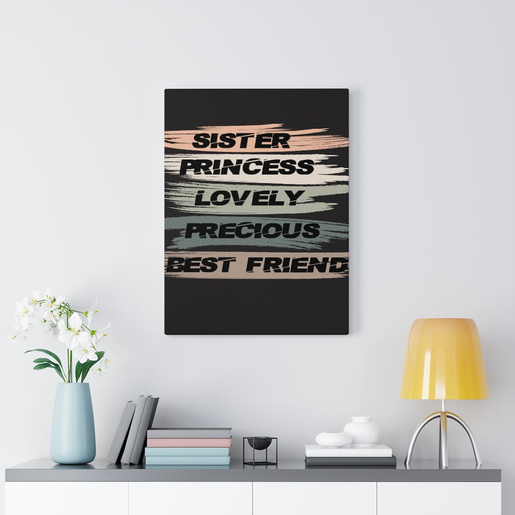 Scripture Walls Inspirational Wall Art Lovely Precious Best Friend Wall Art Motivation Wall Decor for Home Office Gym Inspiring Success Quote Print Ready to Hang Unframed-Express Your Love Gifts