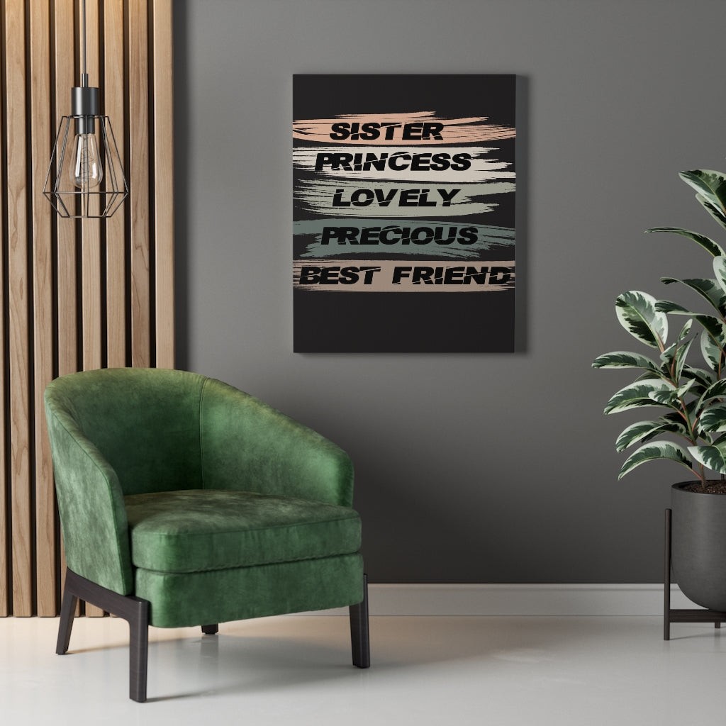Scripture Walls Inspirational Wall Art Lovely Precious Best Friend Wall Art Motivation Wall Decor for Home Office Gym Inspiring Success Quote Print Ready to Hang Unframed-Express Your Love Gifts