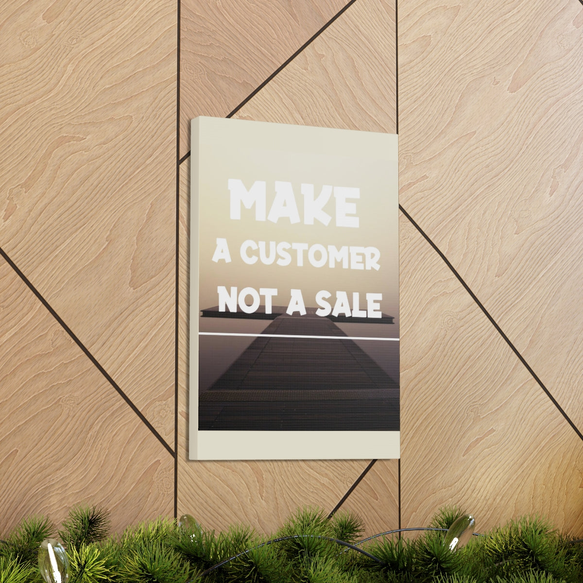 Scripture Walls Inspirational Wall Art Make A Customer Not A Sale Motivation Wall Decor for Home Office Gym Inspiring Success Quote Print Ready to Hang Unframed-Express Your Love Gifts