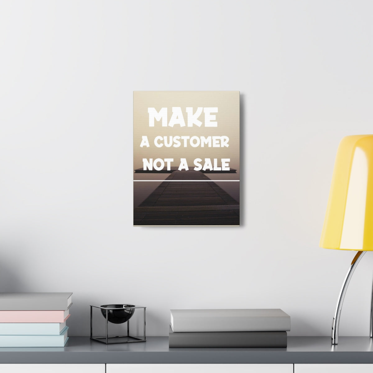 Scripture Walls Inspirational Wall Art Make A Customer Not A Sale Motivation Wall Decor for Home Office Gym Inspiring Success Quote Print Ready to Hang Unframed-Express Your Love Gifts