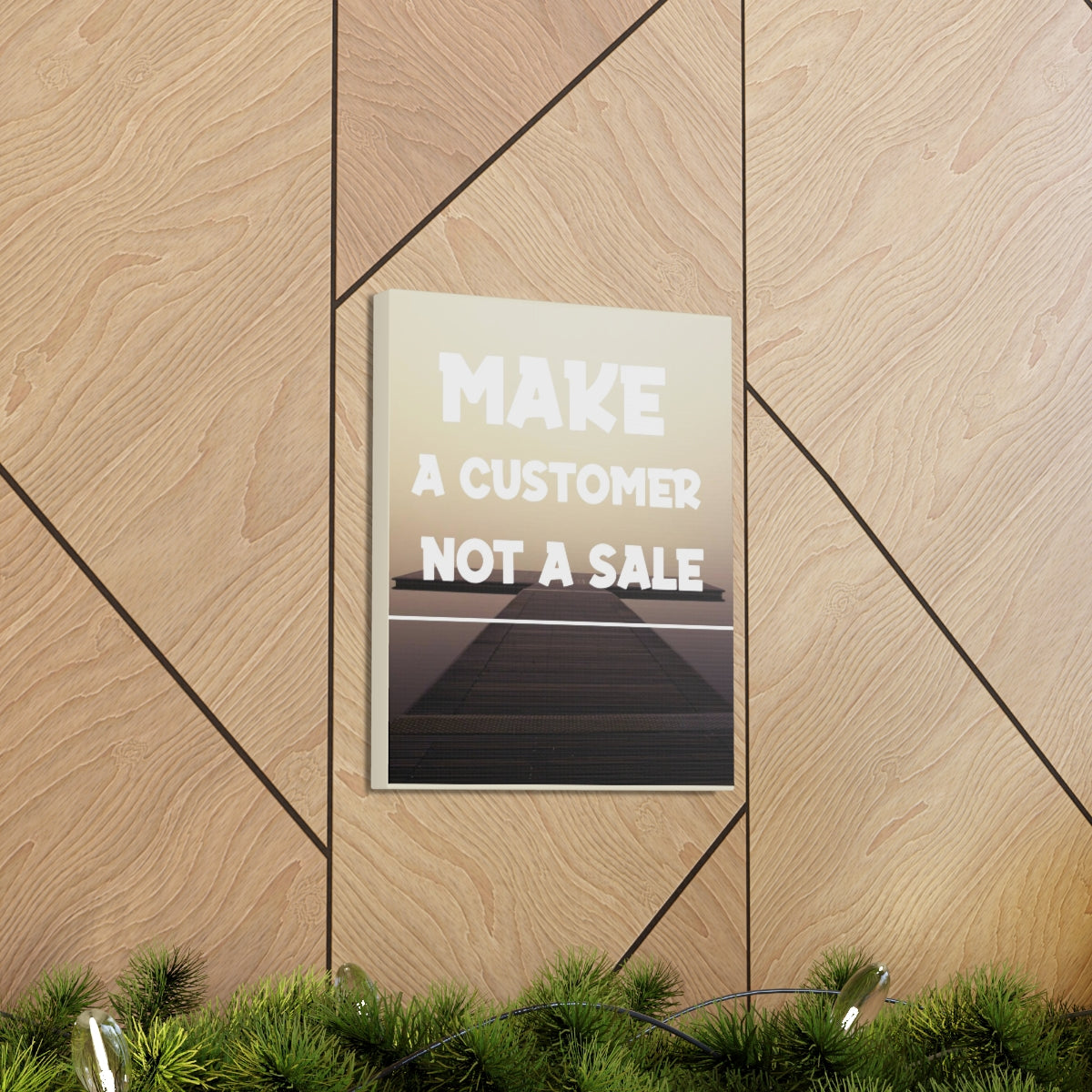 Scripture Walls Inspirational Wall Art Make A Customer Not A Sale Motivation Wall Decor for Home Office Gym Inspiring Success Quote Print Ready to Hang Unframed-Express Your Love Gifts