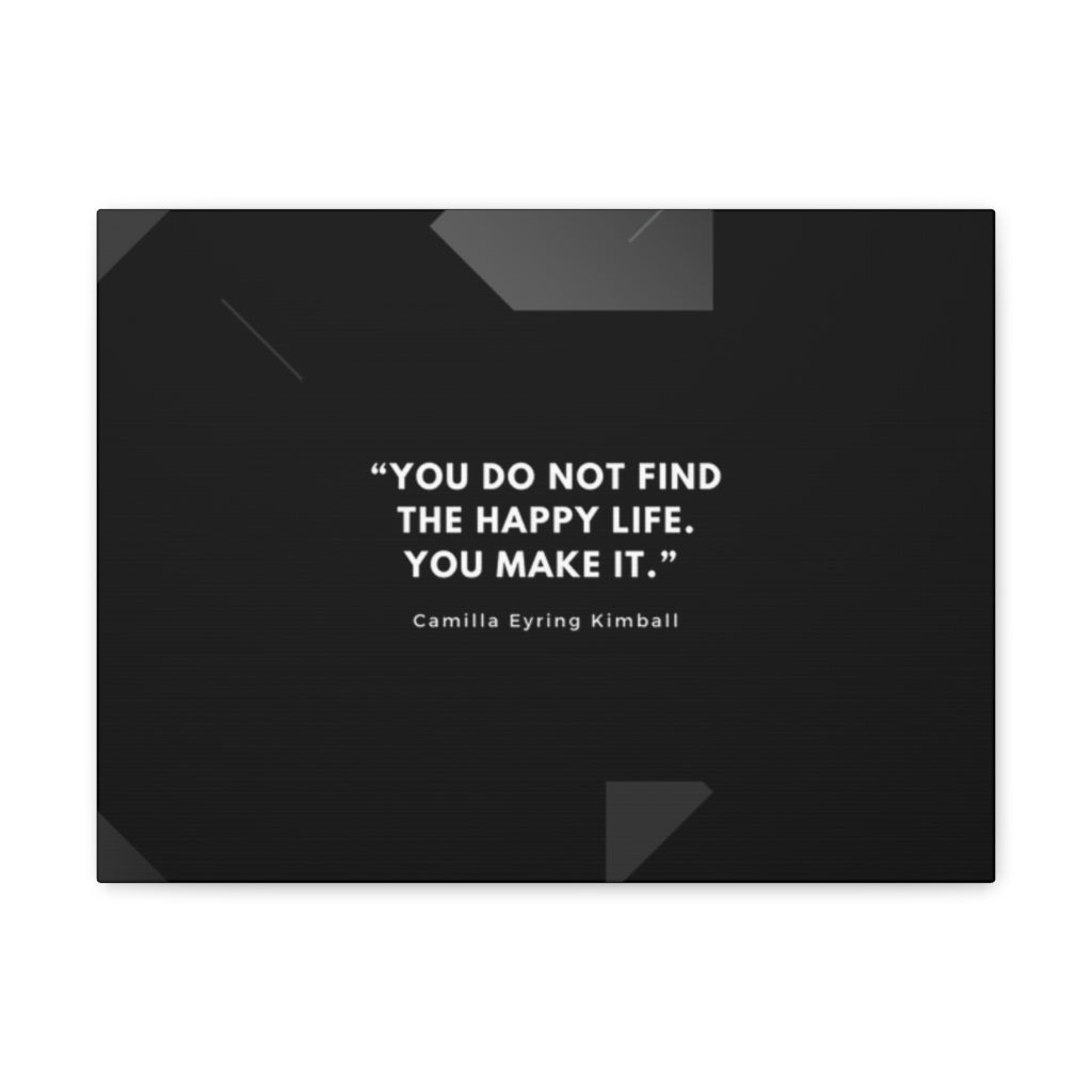 Scripture Walls Inspirational Wall Art Make A Happy Life Motivation Wall Decor for Home Office Gym Inspiring Success Quote Print Ready to Hang Unframed-Express Your Love Gifts