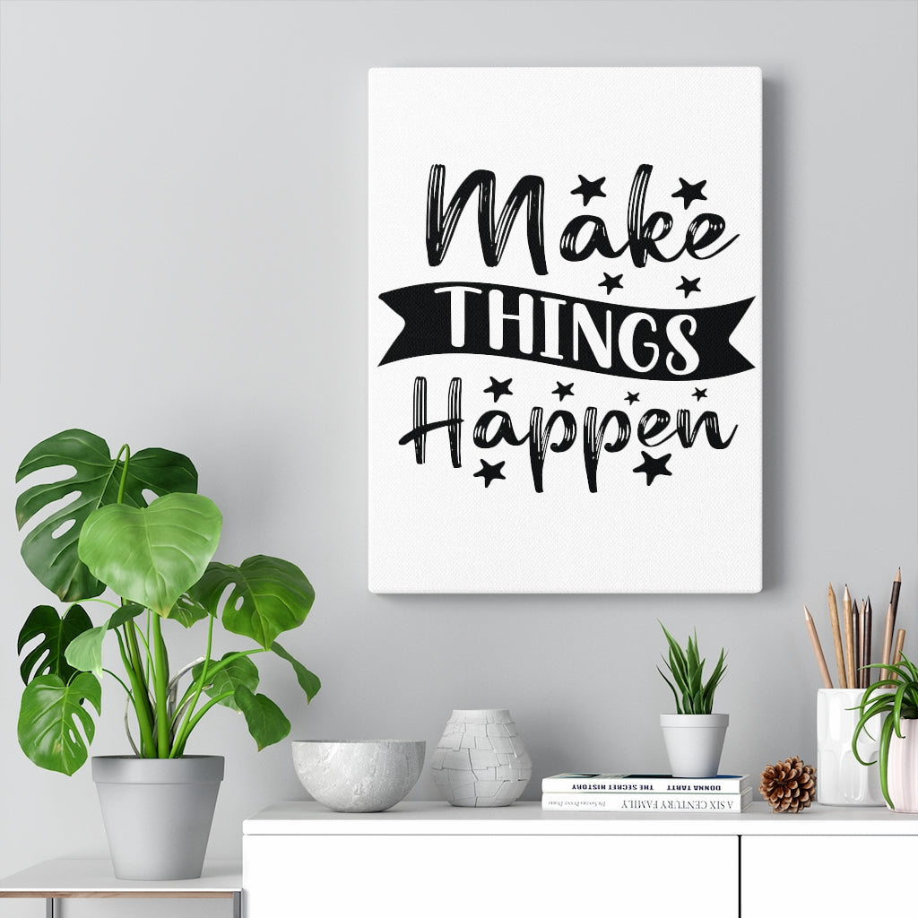 Scripture Walls Inspirational Wall Art Make Things Happen Stars Wall Art Motivation Wall Decor for Home Office Gym Inspiring Success Quote Print Ready to Hang Unframed-Express Your Love Gifts