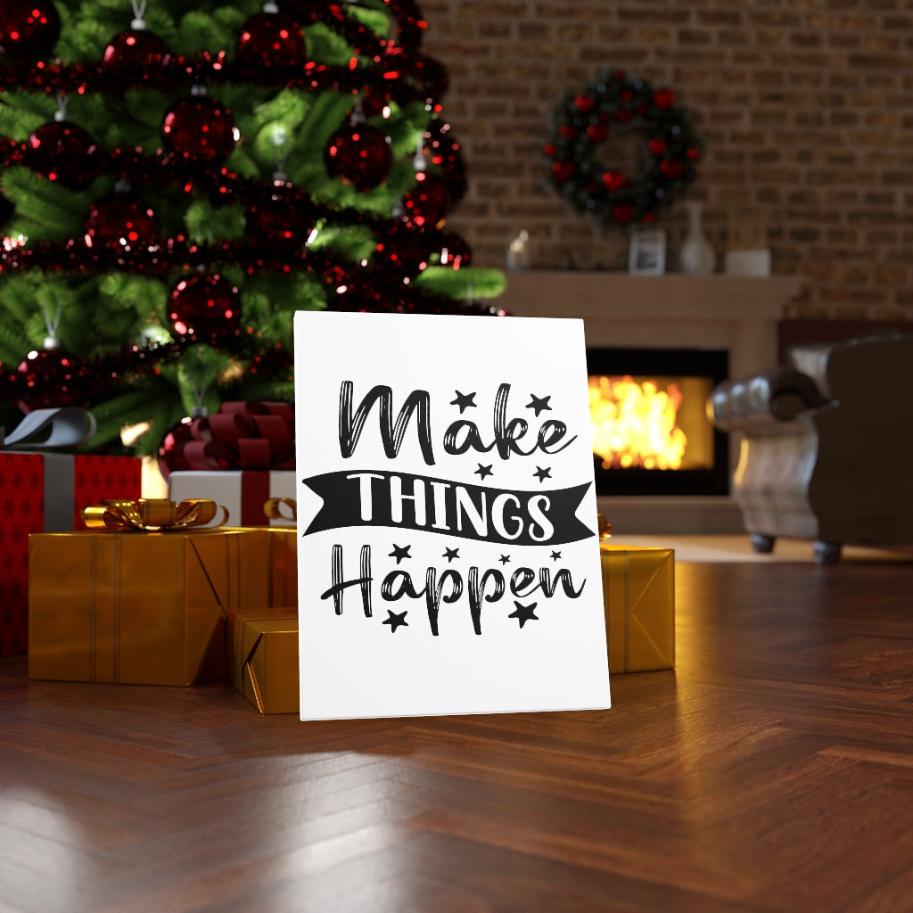 Scripture Walls Inspirational Wall Art Make Things Happen Stars Wall Art Motivation Wall Decor for Home Office Gym Inspiring Success Quote Print Ready to Hang Unframed-Express Your Love Gifts