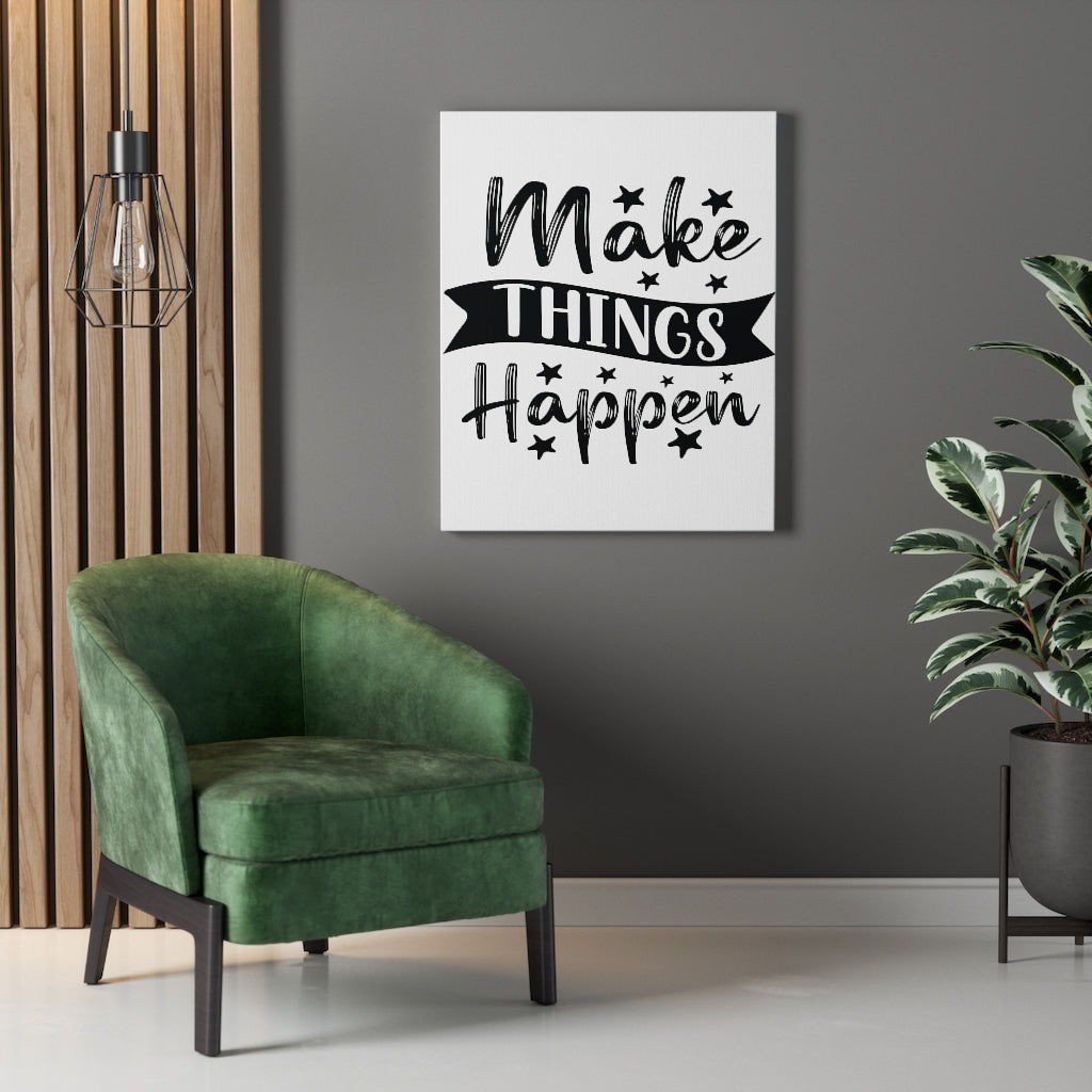 Scripture Walls Inspirational Wall Art Make Things Happen Stars Wall Art Motivation Wall Decor for Home Office Gym Inspiring Success Quote Print Ready to Hang Unframed-Express Your Love Gifts