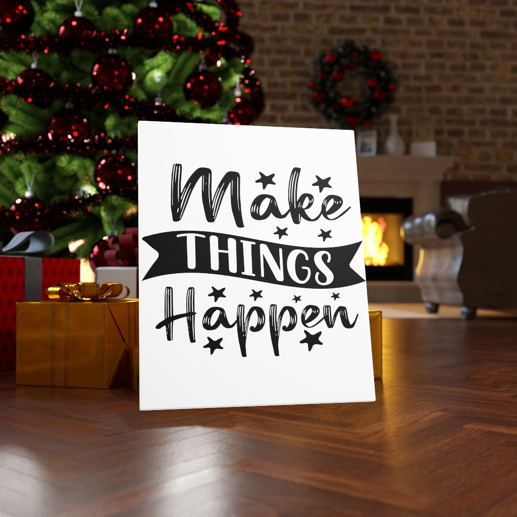 Scripture Walls Inspirational Wall Art Make Things Happen Stars Wall Art Motivation Wall Decor for Home Office Gym Inspiring Success Quote Print Ready to Hang Unframed-Express Your Love Gifts