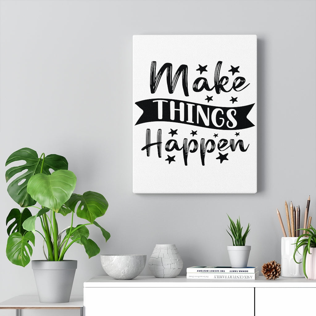 Scripture Walls Inspirational Wall Art Make Things Happen Stars Wall Art Motivation Wall Decor for Home Office Gym Inspiring Success Quote Print Ready to Hang Unframed-Express Your Love Gifts