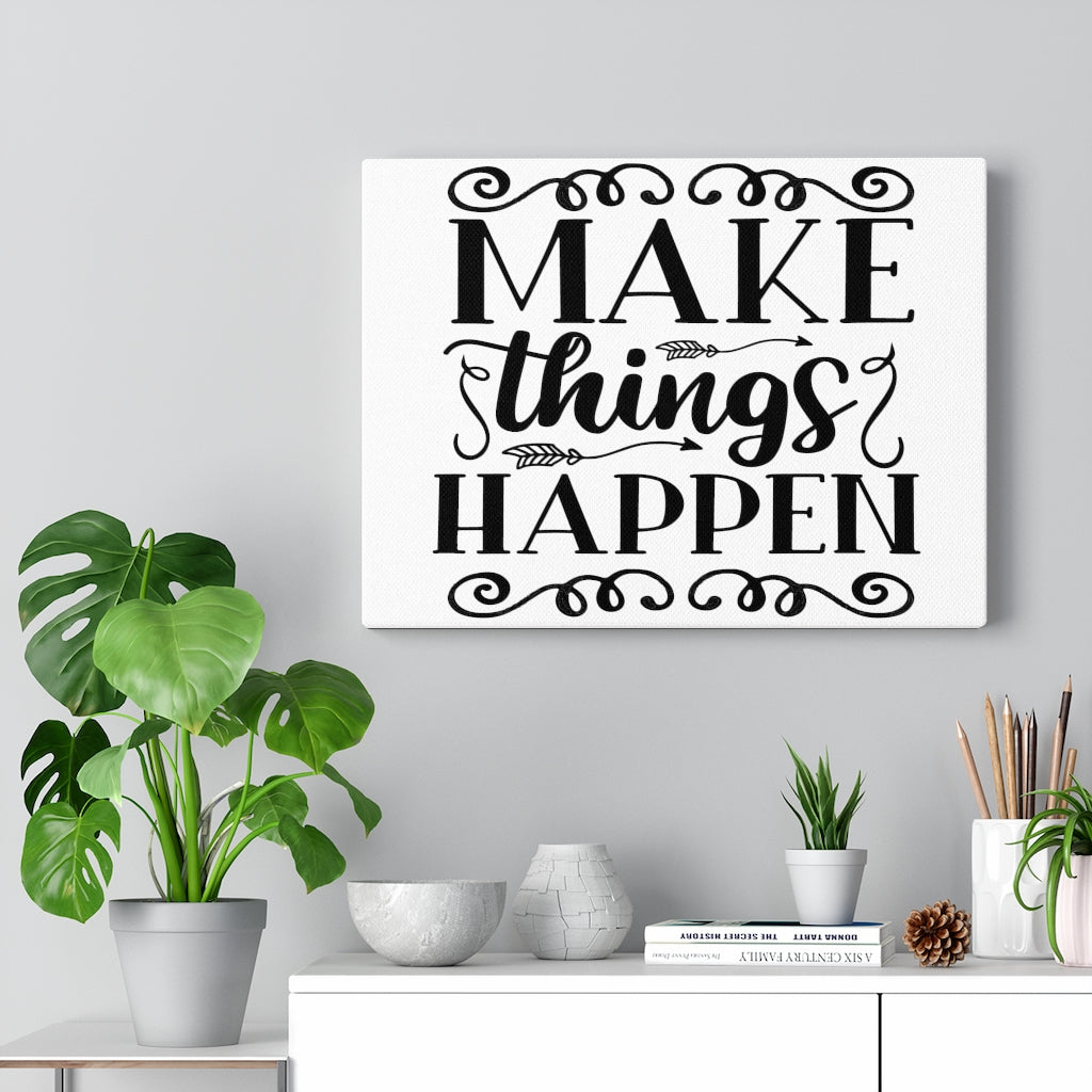 Scripture Walls Inspirational Wall Art Make Things Happen Wall Art Motivation Wall Decor for Home Office Gym Inspiring Success Quote Print Ready to Hang Unframed-Express Your Love Gifts
