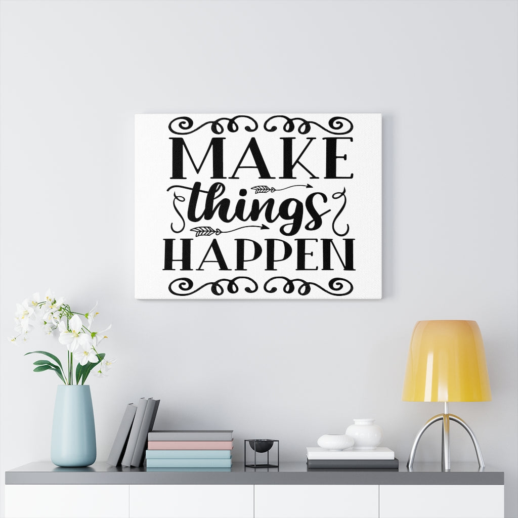 Scripture Walls Inspirational Wall Art Make Things Happen Wall Art Motivation Wall Decor for Home Office Gym Inspiring Success Quote Print Ready to Hang Unframed-Express Your Love Gifts