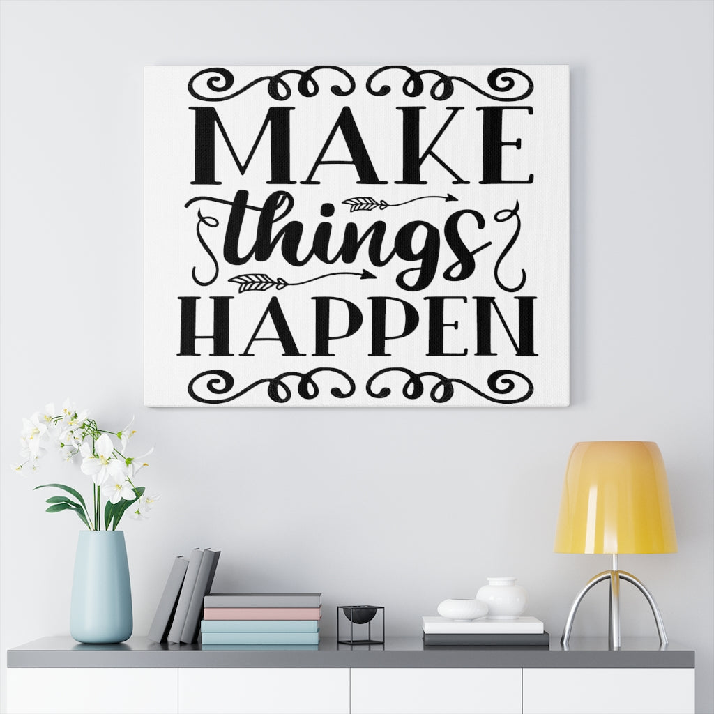 Scripture Walls Inspirational Wall Art Make Things Happen Wall Art Motivation Wall Decor for Home Office Gym Inspiring Success Quote Print Ready to Hang Unframed-Express Your Love Gifts