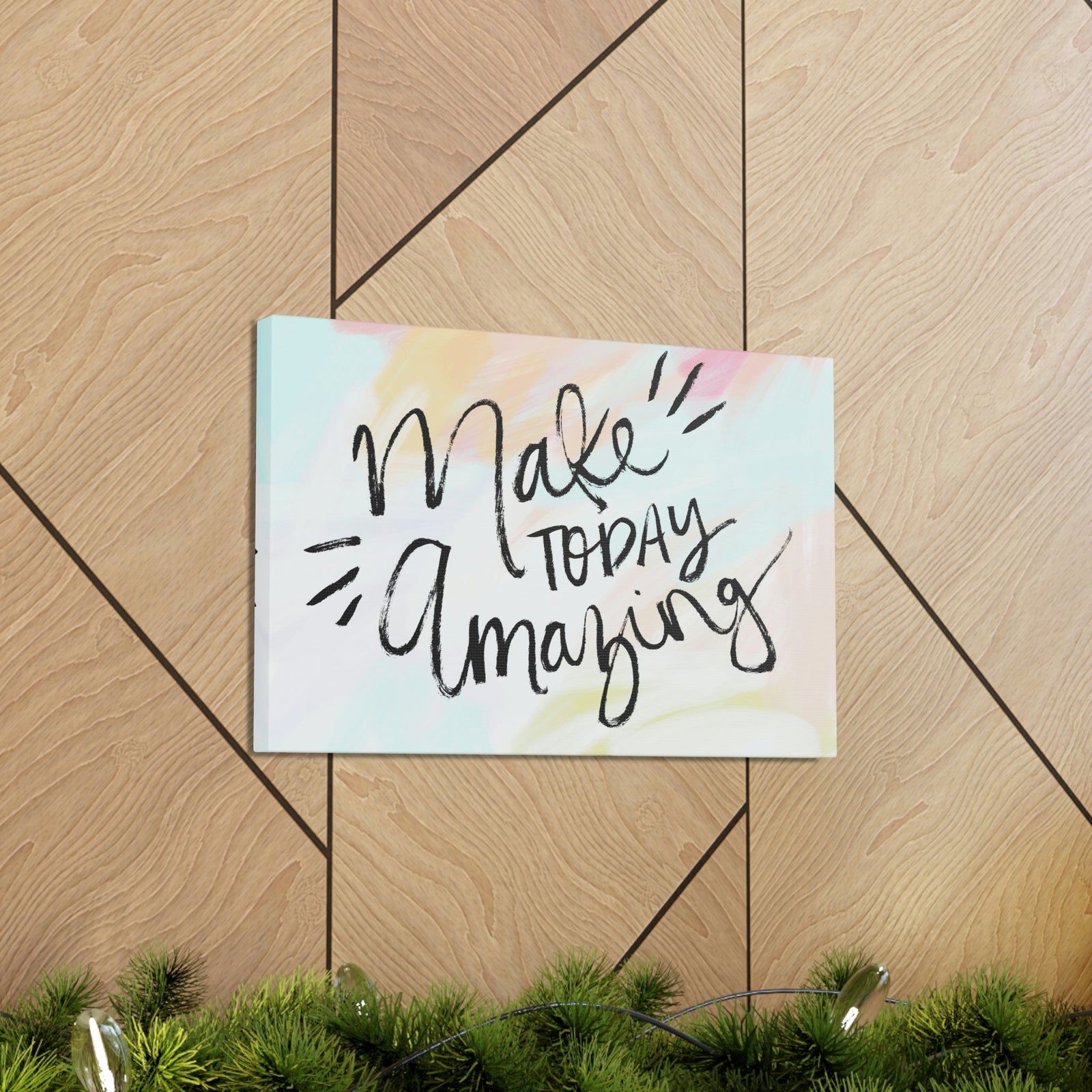 Scripture Walls Inspirational Wall Art Make Today Amazing Canvas Wall Art Motivational Motto Inspiring Prints Artwork Decor Ready to Hang Unframed-Express Your Love Gifts