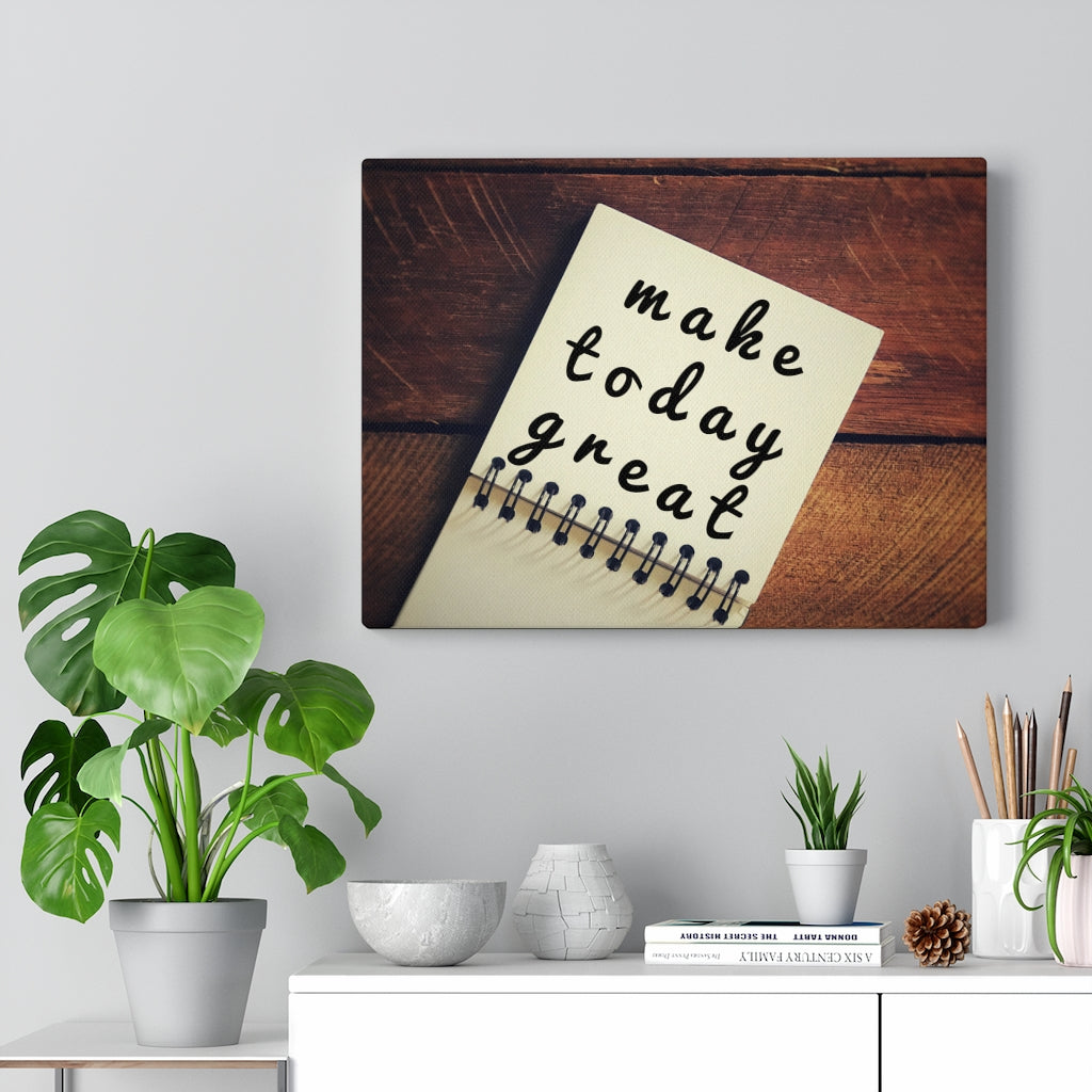 Scripture Walls Inspirational Wall Art Make Today Great Motivational Print Ready to Hang Artwork Unframed-Express Your Love Gifts