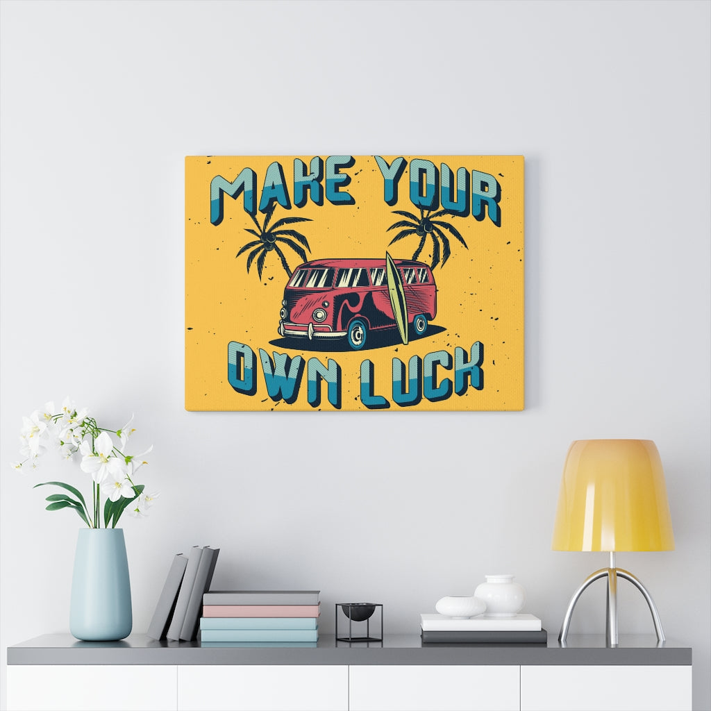 Scripture Walls Inspirational Wall Art Make Your Own Luck Wall Art Motivational Motto Inspiring Prints Artwork Decor Ready to Hang Unframed-Express Your Love Gifts