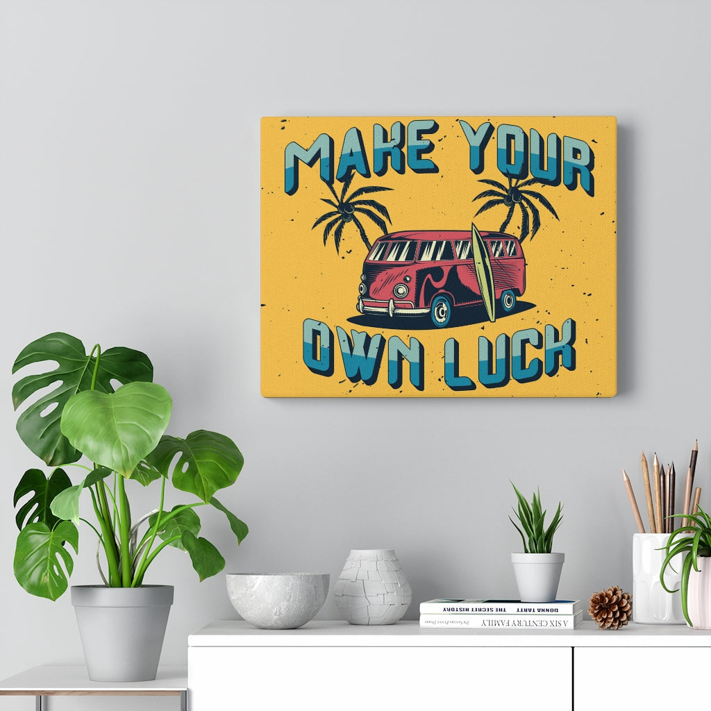 Scripture Walls Inspirational Wall Art Make Your Own Luck Wall Art Motivational Motto Inspiring Prints Artwork Decor Ready to Hang Unframed-Express Your Love Gifts