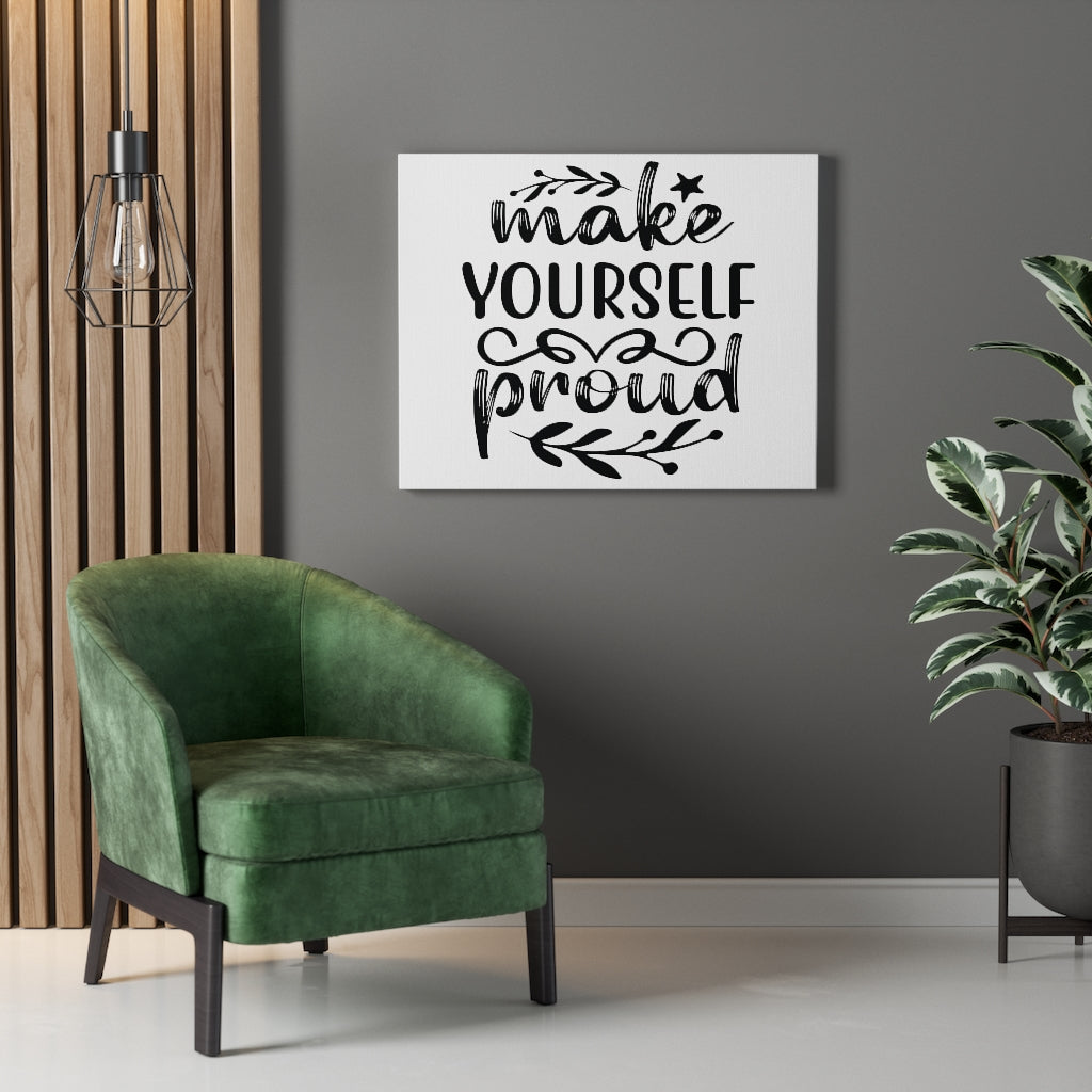 Scripture Walls Inspirational Wall Art Make Yourself Proud Star Wall Art Motivation Wall Decor for Home Office Gym Inspiring Success Quote Print Ready to Hang Unframed-Express Your Love Gifts