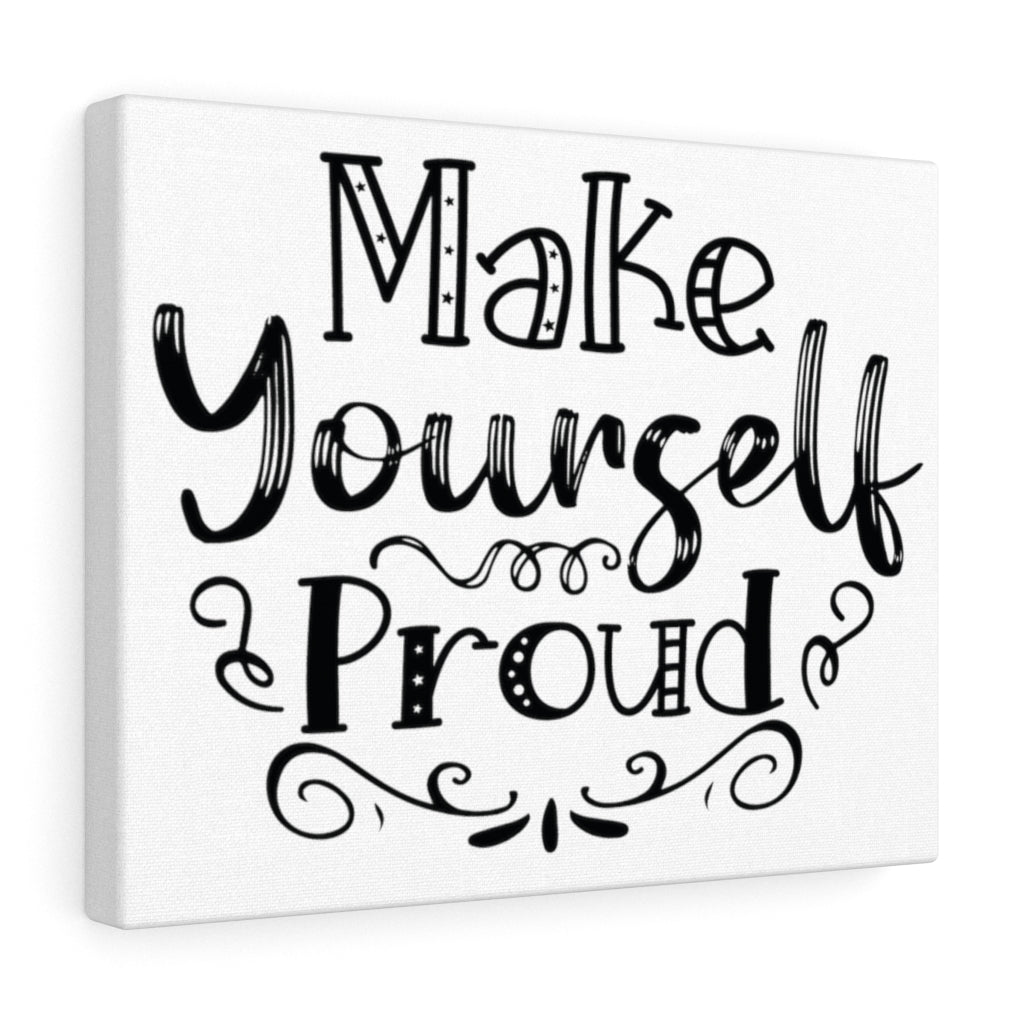 Scripture Walls Inspirational Wall Art Make Yourself Proud Wall Art Motivation Wall Decor for Home Office Gym Inspiring Success Quote Print Ready to Hang Unframed-Express Your Love Gifts
