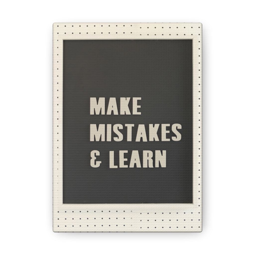 Scripture Walls Inspirational Wall Art Makes Mistakes And Learn Motivational Print Ready to Hang Artwork Unframed-Express Your Love Gifts