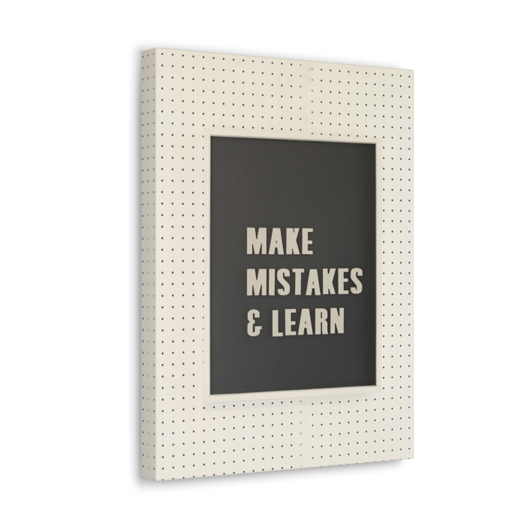 Scripture Walls Inspirational Wall Art Makes Mistakes And Learn Motivational Print Ready to Hang Artwork Unframed-Express Your Love Gifts