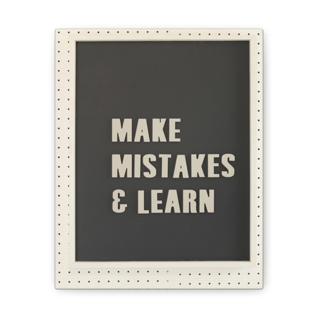 Scripture Walls Inspirational Wall Art Makes Mistakes And Learn Motivational Print Ready to Hang Artwork Unframed-Express Your Love Gifts