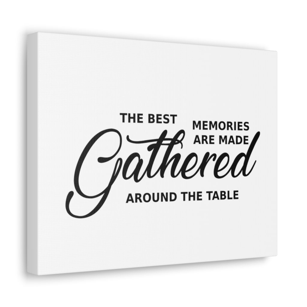 Scripture Walls Inspirational Wall Art Memories Around The Table Motivation Wall Decor for Home Office Gym Inspiring Success Quote Print Ready to Hang Unframed-Express Your Love Gifts