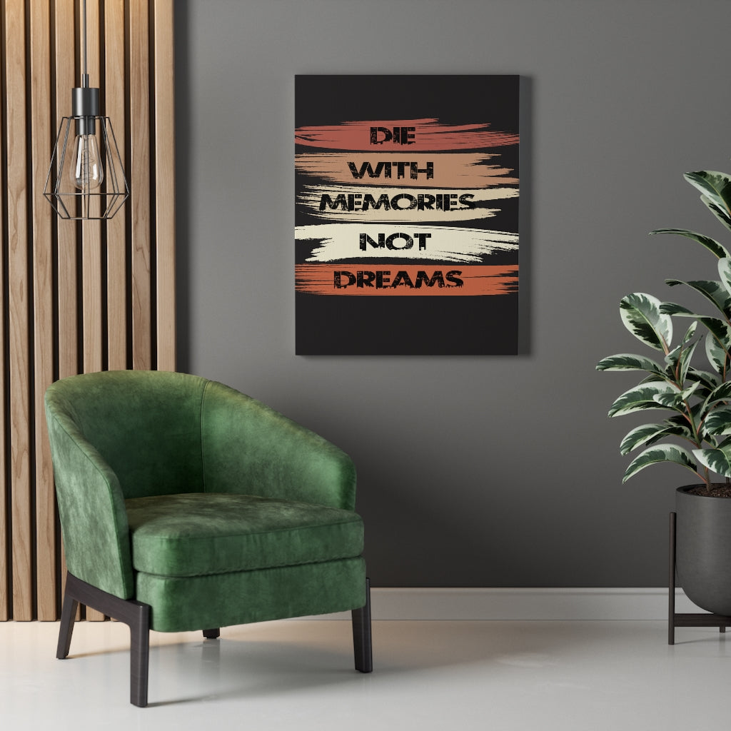 Scripture Walls Inspirational Wall Art Memories Not Dreams Wall Art Motivation Wall Decor for Home Office Gym Inspiring Success Quote Print Ready to Hang Unframed-Express Your Love Gifts