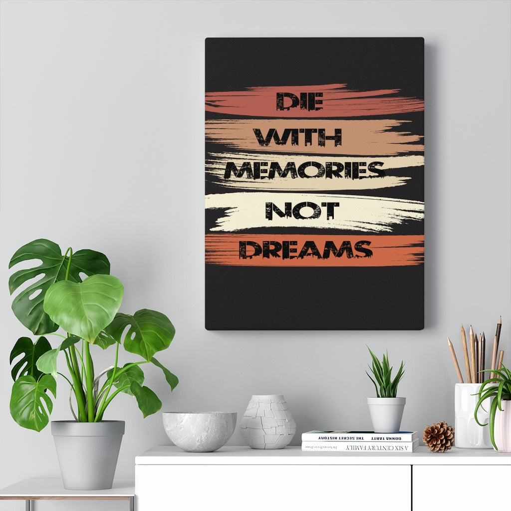 Scripture Walls Inspirational Wall Art Memories Not Dreams Wall Art Motivation Wall Decor for Home Office Gym Inspiring Success Quote Print Ready to Hang Unframed-Express Your Love Gifts
