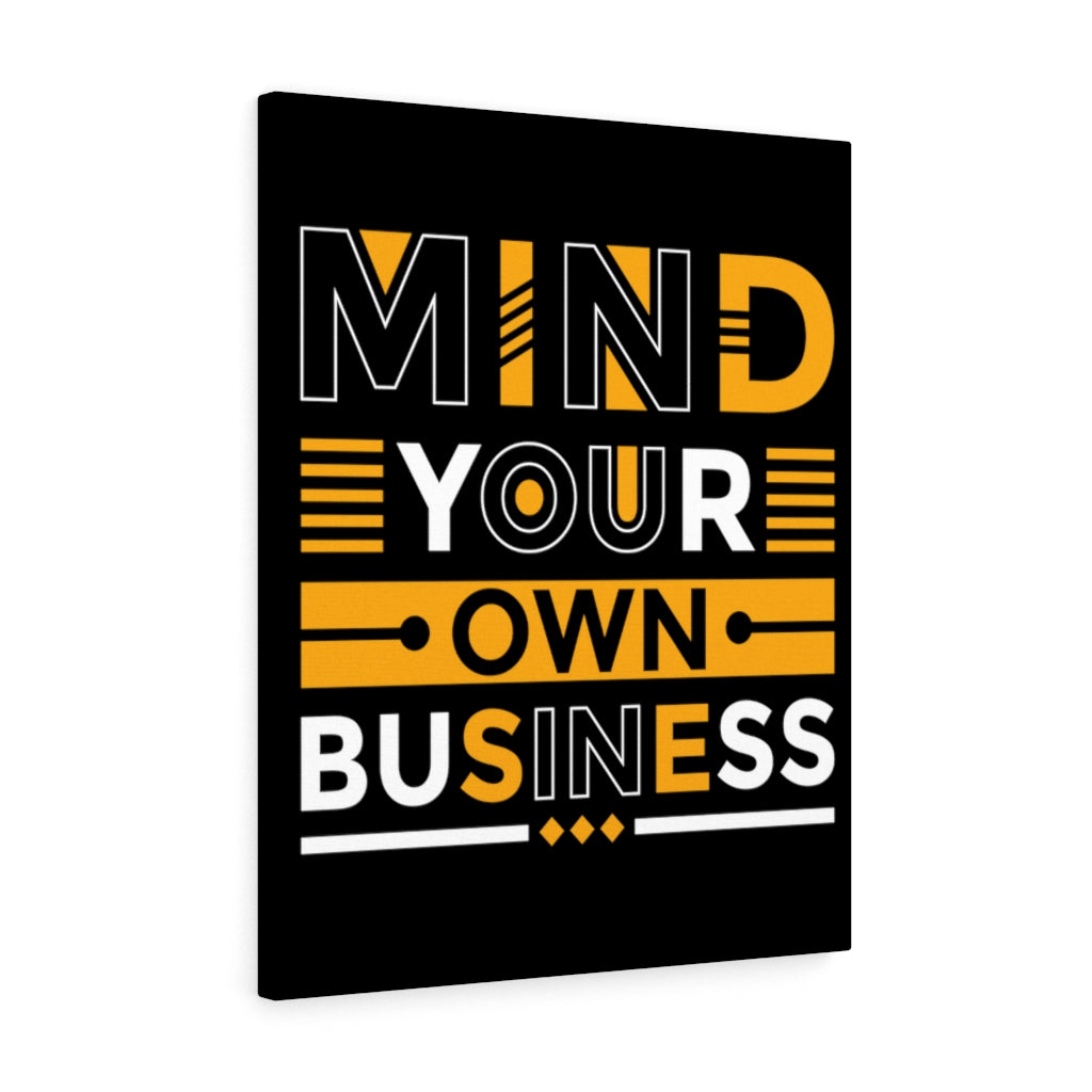 Scripture Walls Inspirational Wall Art Mind Your Own Business Wall Art Motivation Wall Decor for Home Office Gym Inspiring Success Quote Print Ready to Hang Unframed-Express Your Love Gifts