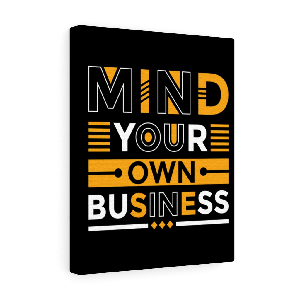 Scripture Walls Inspirational Wall Art Mind Your Own Business Wall Art Motivation Wall Decor for Home Office Gym Inspiring Success Quote Print Ready to Hang Unframed-Express Your Love Gifts
