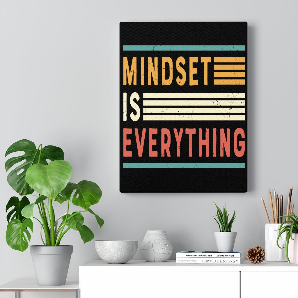 Scripture Walls Inspirational Wall Art Mindset Is Everything Wall Art Motivation Wall Decor for Home Office Gym Inspiring Success Quote Print Ready to Hang Unframed-Express Your Love Gifts