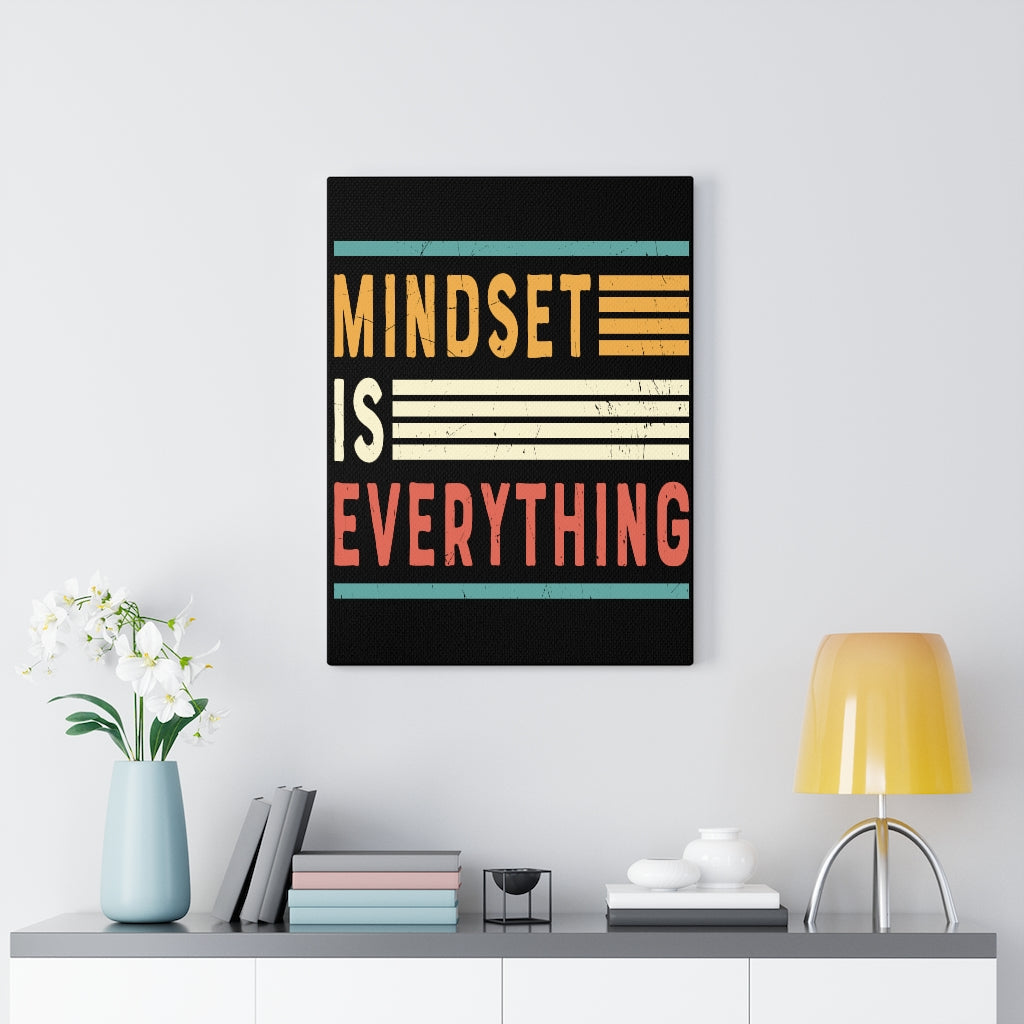 Scripture Walls Inspirational Wall Art Mindset Is Everything Wall Art Motivation Wall Decor for Home Office Gym Inspiring Success Quote Print Ready to Hang Unframed-Express Your Love Gifts