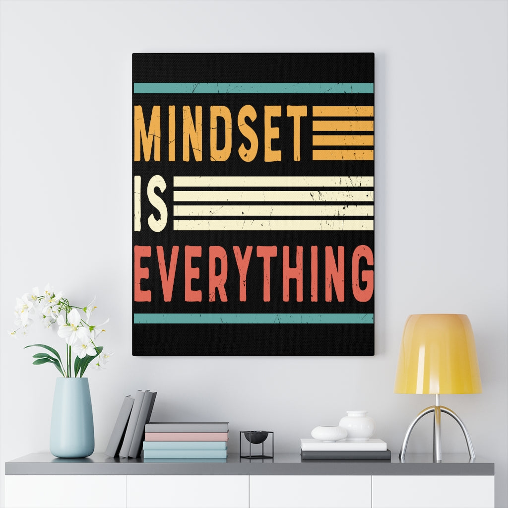 Scripture Walls Inspirational Wall Art Mindset Is Everything Wall Art Motivation Wall Decor for Home Office Gym Inspiring Success Quote Print Ready to Hang Unframed-Express Your Love Gifts