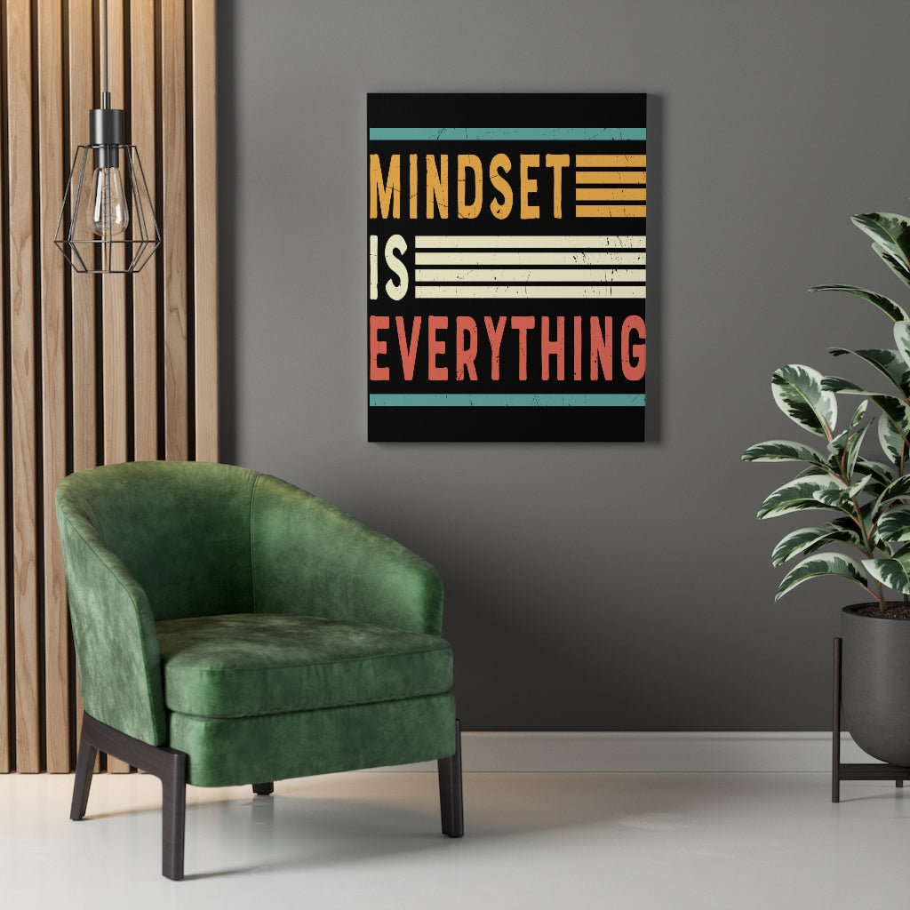 Scripture Walls Inspirational Wall Art Mindset Is Everything Wall Art Motivation Wall Decor for Home Office Gym Inspiring Success Quote Print Ready to Hang Unframed-Express Your Love Gifts