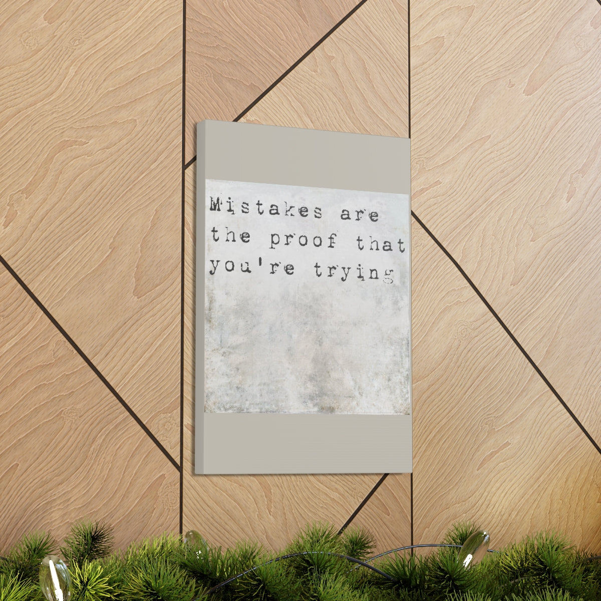 Scripture Walls Inspirational Wall Art Mistakes Are Proof Motivation Wall Decor for Home Office Gym Inspiring Success Quote Print Ready to Hang Unframed-Express Your Love Gifts