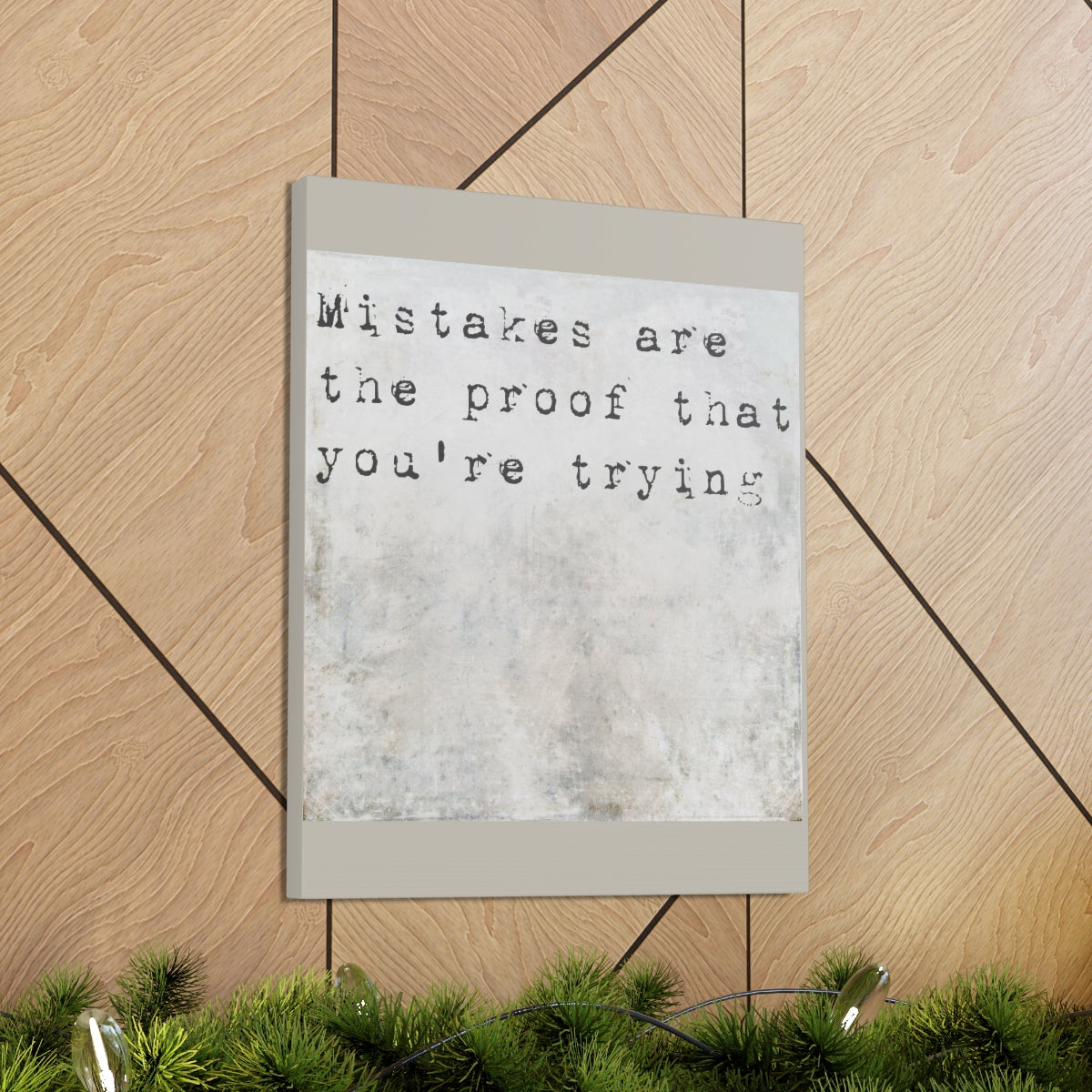 Scripture Walls Inspirational Wall Art Mistakes Are Proof Motivation Wall Decor for Home Office Gym Inspiring Success Quote Print Ready to Hang Unframed-Express Your Love Gifts