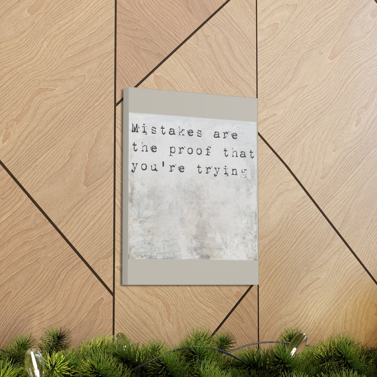 Scripture Walls Inspirational Wall Art Mistakes Are Proof Motivation Wall Decor for Home Office Gym Inspiring Success Quote Print Ready to Hang Unframed-Express Your Love Gifts